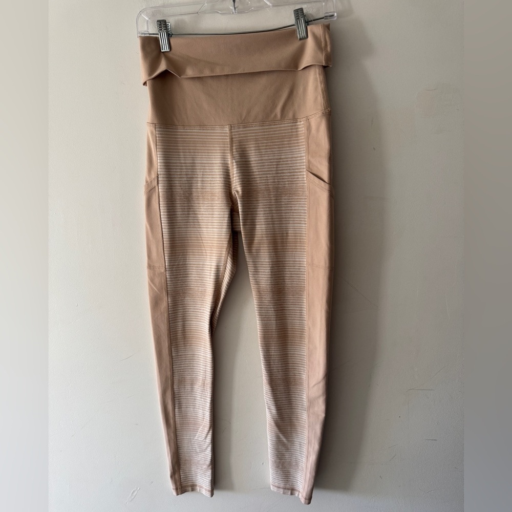Aerie Offline Tan Hi-Rise The‎ Hugger Foldover Leggings